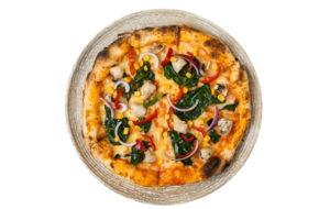 Menu veggie stack pizza